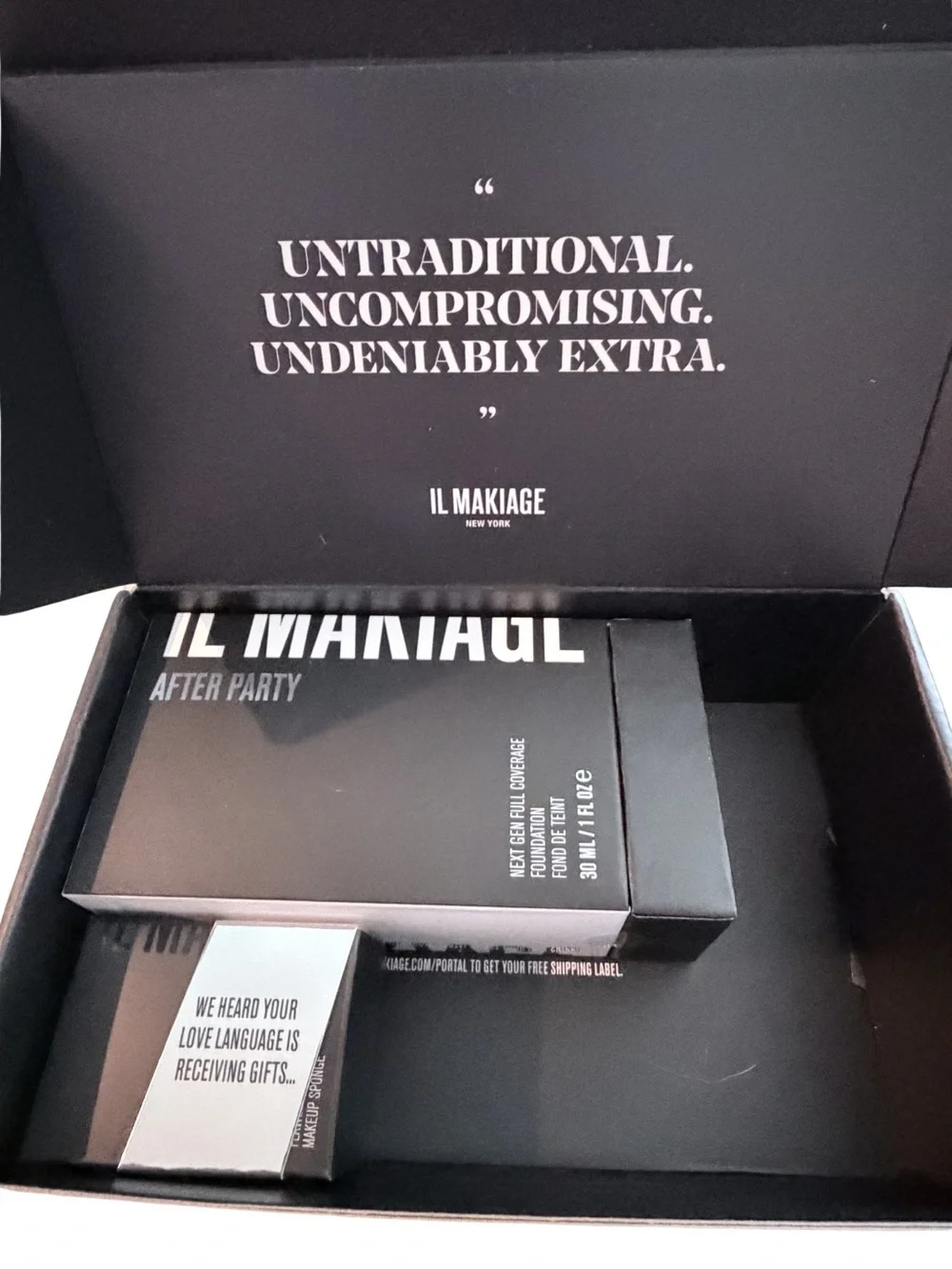 New IL MAKIAGE After Party Full Coverage Foundation & Blender- Shade 050
